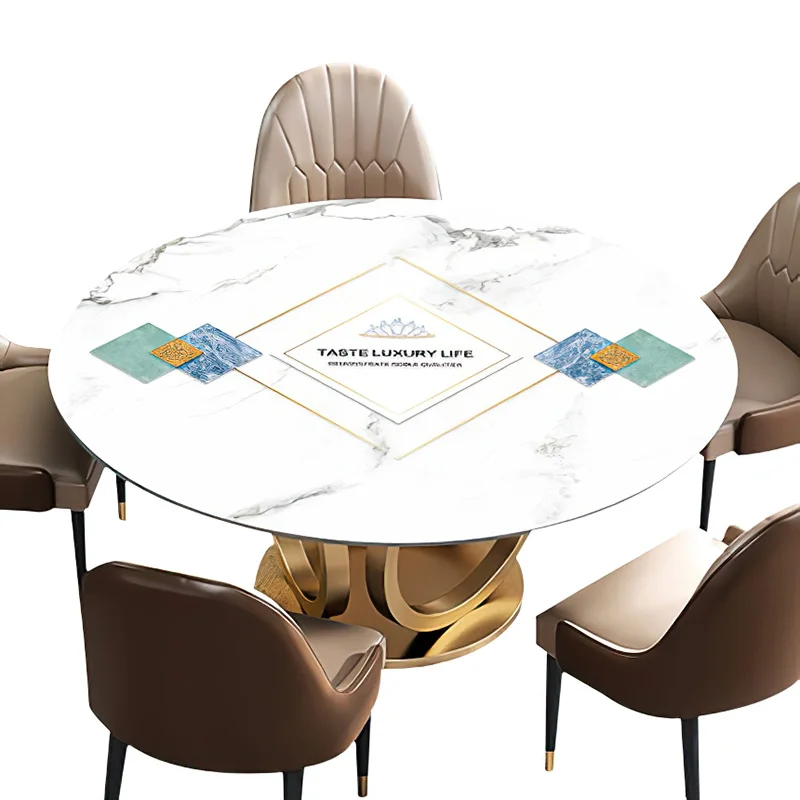 Круглая скатерть водонепроницаемая и маслостойкая Одноразовая против ожогов