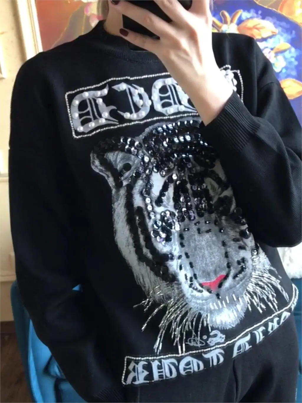 Брюки осенний вязаный свитер комплект из двух предметов Повседневный