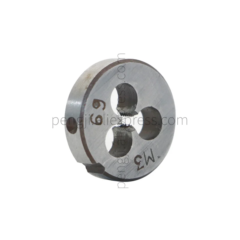 

HSS 3mm X 0.5 Metric Right Hand Round Die, Machine Thread Die M3 X 0.5mm Pitch for Mold Machining, Alloy Steel Material.