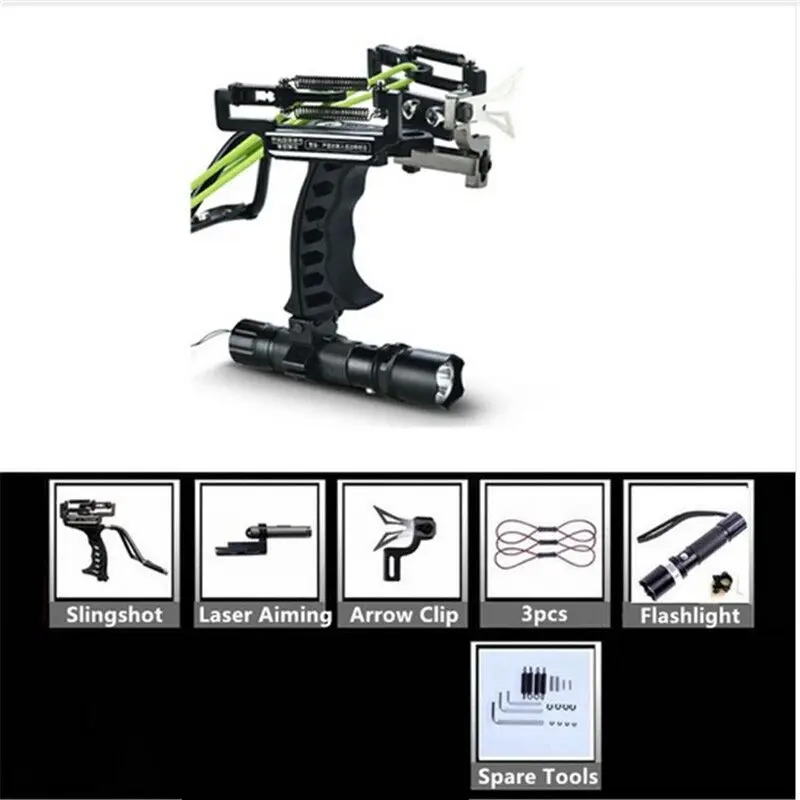 Лазерная Рогатка Мощная для охоты с зажимом стрельбы из лука|Лук и стрела| |