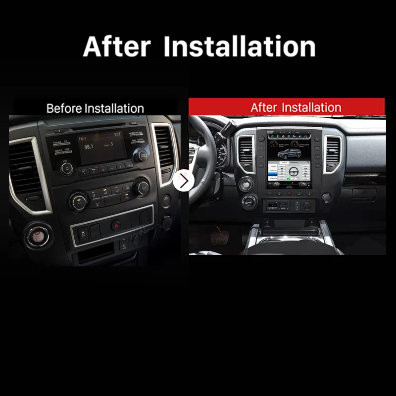 KiriNavi 12," Telsa стиль вертикальный экран Android 8,1 Автомагнитола для Nissan Titan XD автомобильный Dvd мультимедийный плеер gps навигация 4G