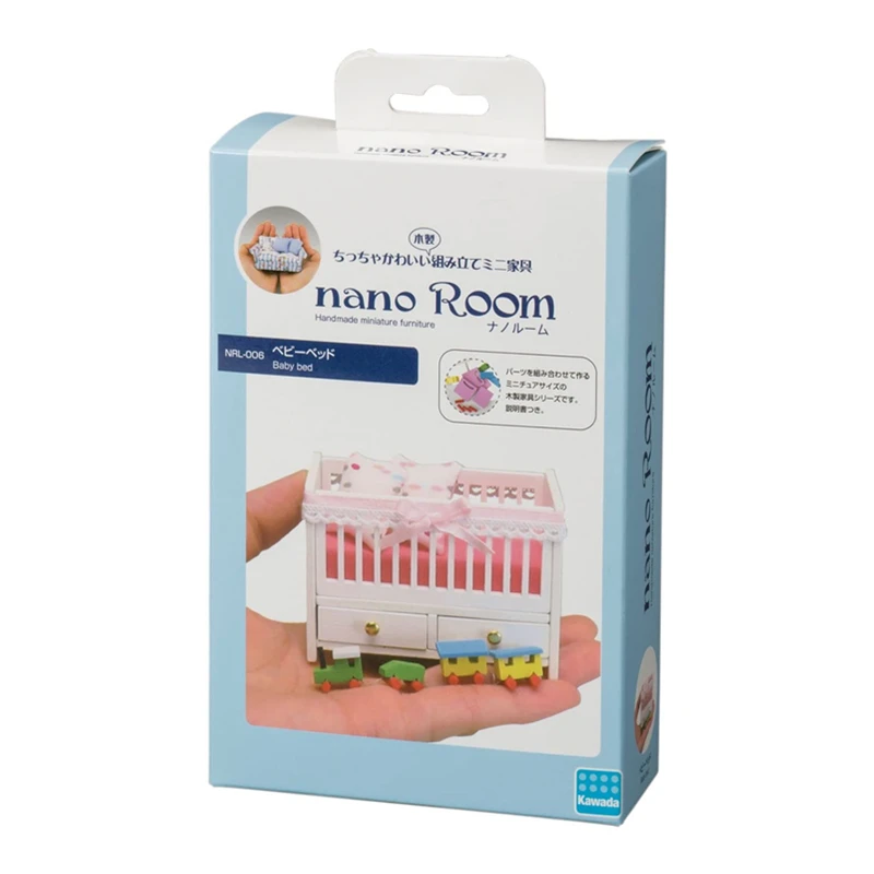Нано комната ручной работы миниатюрная мебель NRL-006 детская кровать Кукольный дом