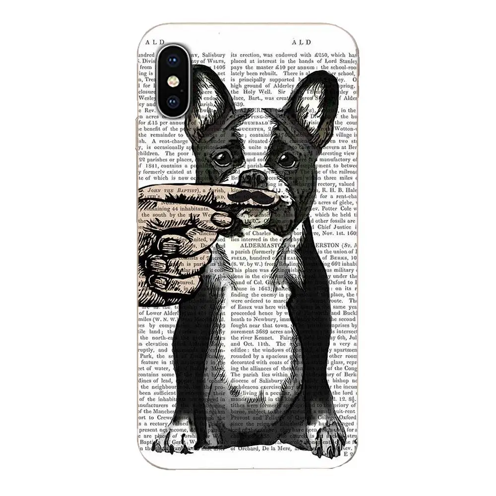 Париж Frenchie с розой задняя кожа красочные для Apple iPhone 11 Pro X XS Max XR 4 4S 5 5C 5S SE 6 6S 7 8 Plus |