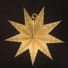 45 см выдалбливают Бумага Фонари в форме звезд горит светодиодный Бумага складной Стиль Праздничные фонарики фонарь для вечеринок украшения (белый)