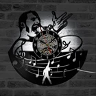 Настенные часы Queen Rock Band, винтажные светильники с виниловыми пластинами, в современном стиле, с 7 светодисветодиодный дами для смены цветов, украшение для гостиной, подарок