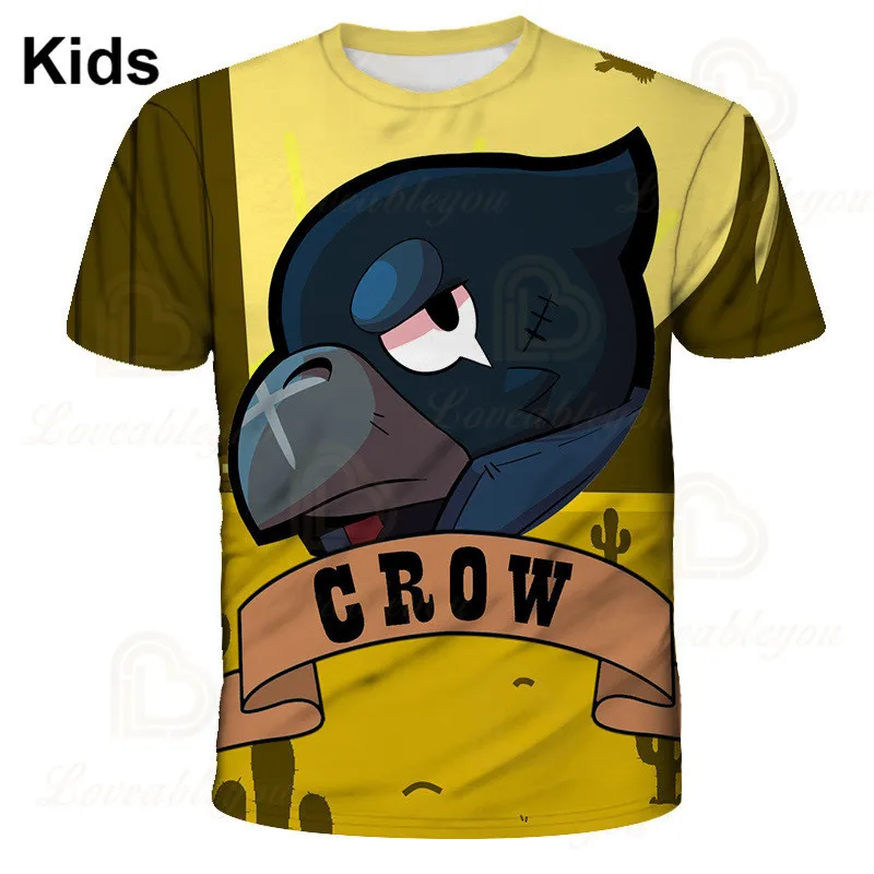 

Children's Crow Shoot Game 3D Print T-shirt Womens Clothing COLT MAX T Shirt Star Women Kids Leon Tops 2020 Shirt Boys Girls