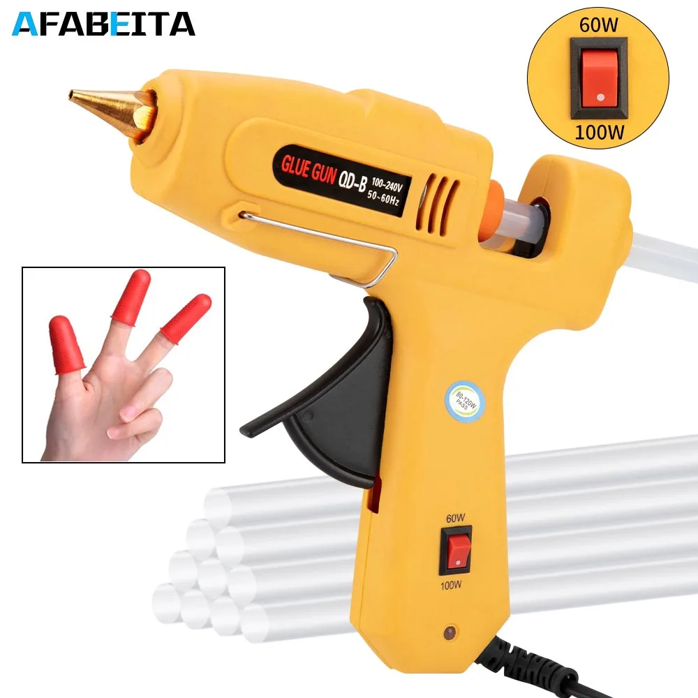 20 Вт/60w100вт двойной мощный горячий клеевой пистолет высокотемпературный
