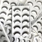 Ресницы норковые натуральные длинные для наращивания, 2550100 коробок