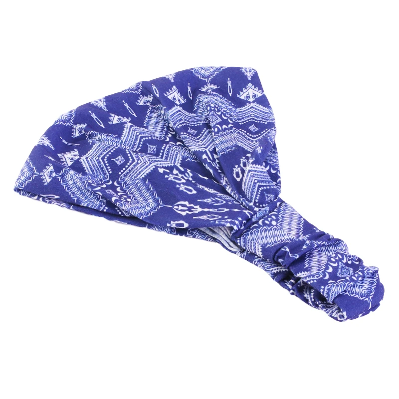 

New Floral Print Headband Sport Headwear For Ladies Fashion Salon Makeup Hair Band Wrap Yoga Running Hair Accessories