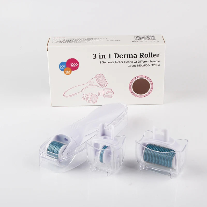 DRS 3 в 1 Дерма роллер оригинальные микро иглы мезороллер микроиглы массажер лицо