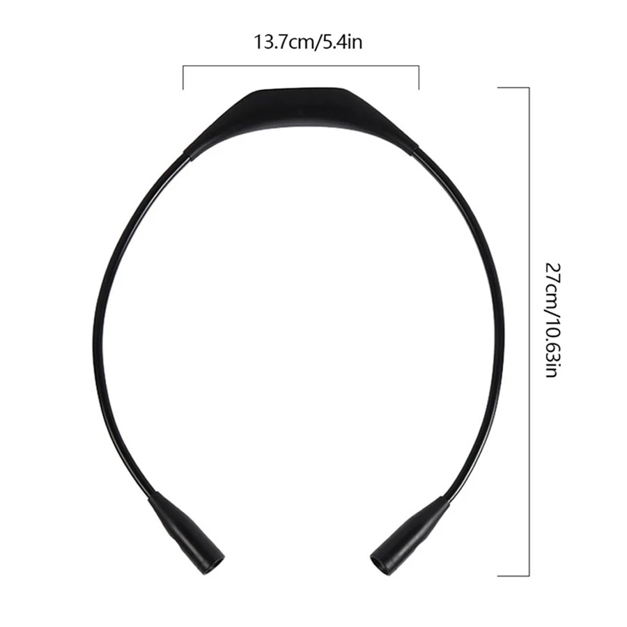 Светодиодный гибкий вспышка светильник громкой связи Bluetooth гарнитура для шеи