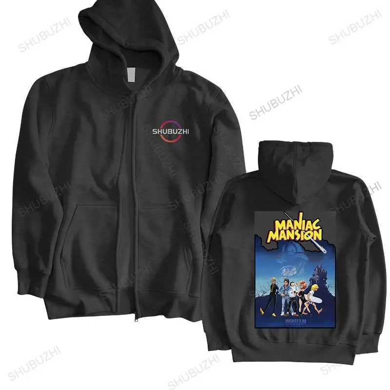 

men autumn sweatshirt vintage hoody MANIAC MANSION Lucasfilm Games 1987 retrogaming monkey island man brand fashion hoodie