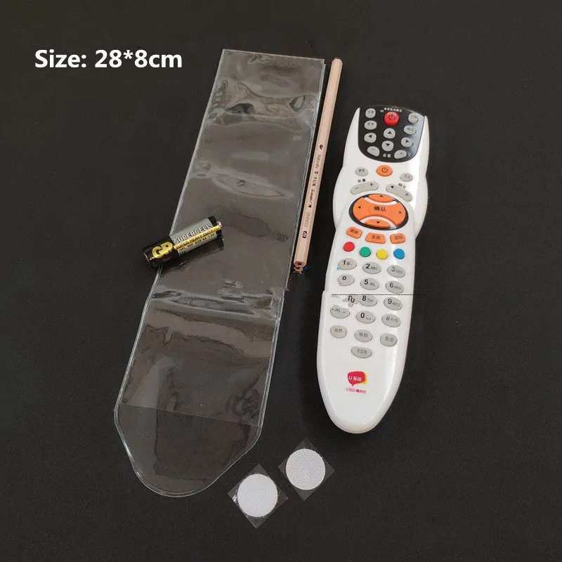 

Clear PVC TV/Air Condition Remote Control Case Transparent Waterproof Case Dust Cover Protective Anti-dust Controller Bag