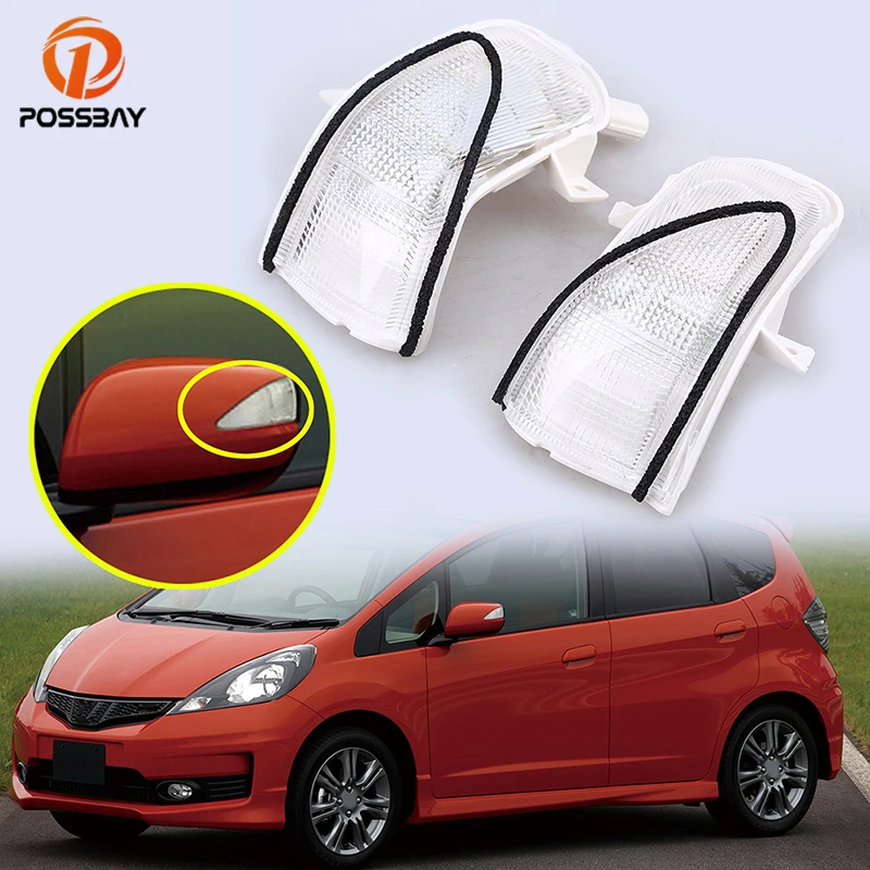 Posbay боковые светодиодный зеркальные лампы для 2009 2010 2011 2012 2013 Honda Jazz Хэтчбек