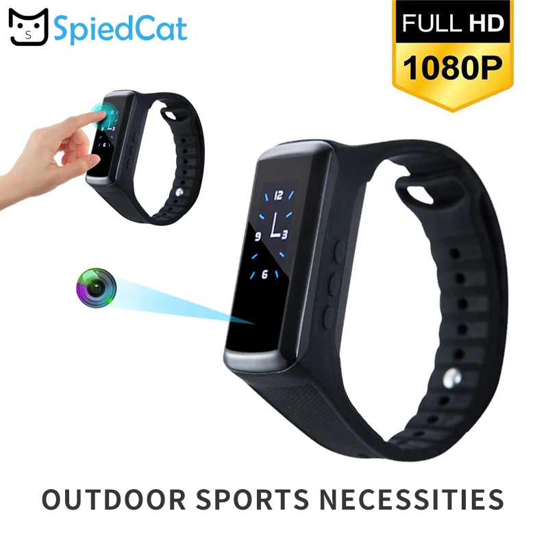 HD 1080P Запись сенсорная кнопка Мини Bluetooth Шагомер Спорт на открытом воздухе для