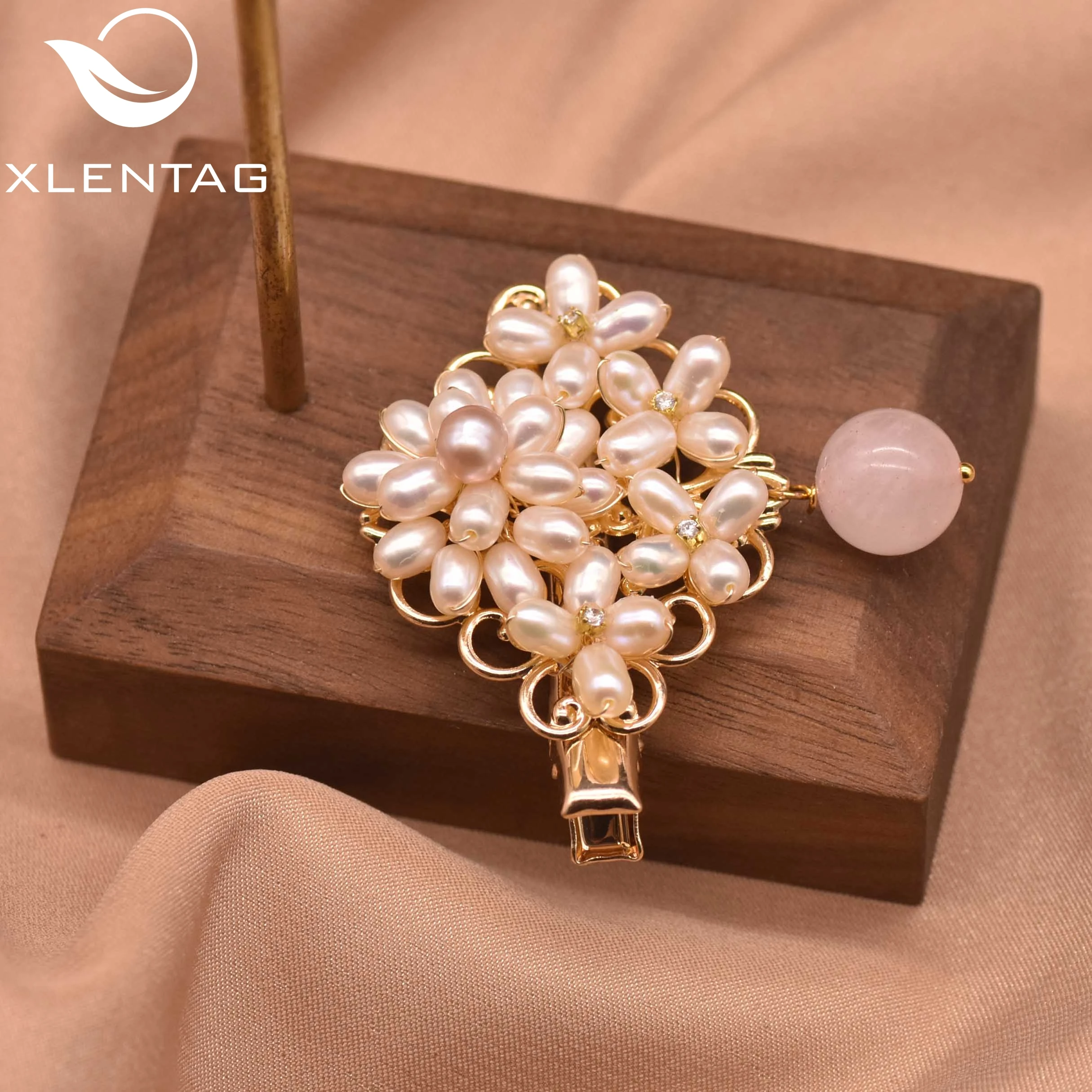 

Xlentag Natural Freshwater Pearl Hair Accessories Hairpin Simple Retro Gifts Wedding Banquet Women'S Gifts Jewelry GH0025