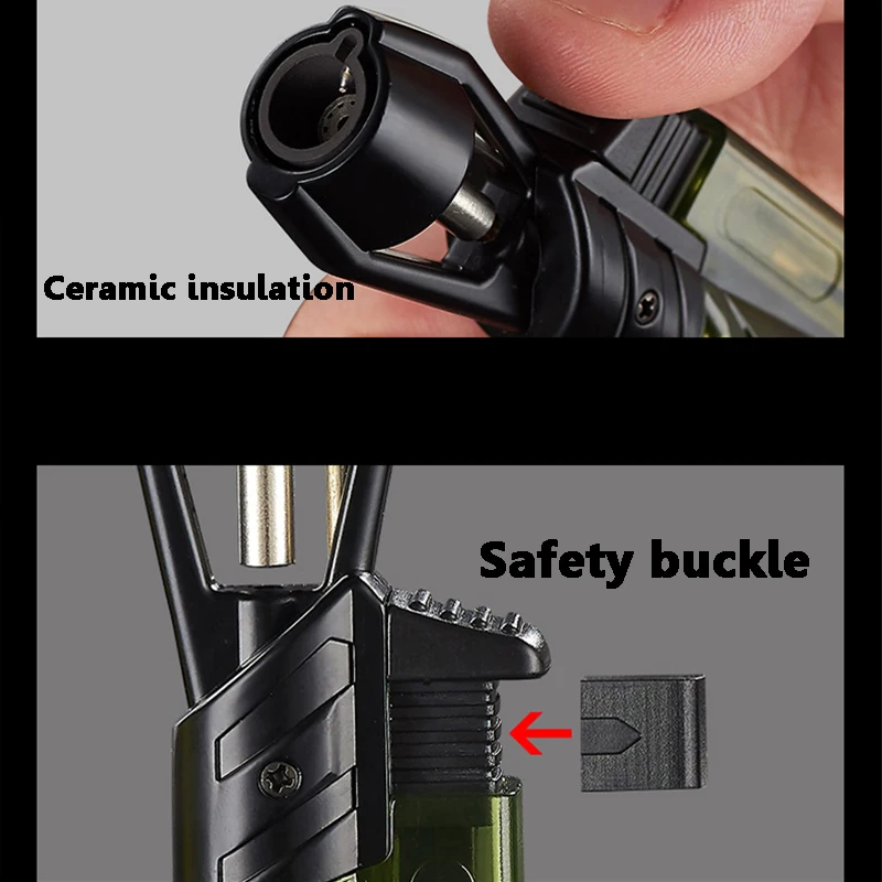 Зажигалка-фонарь регулируемая ветрозащитная газовая зажигалка с реактивным