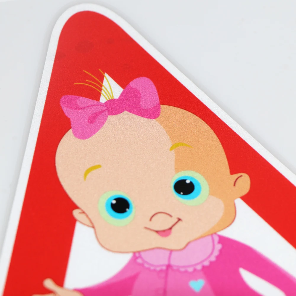 

YOJA 15X16.6CM On Board Baby Interesting Cartoon Vinyl Decal Color Car Stickers ZT3-0028