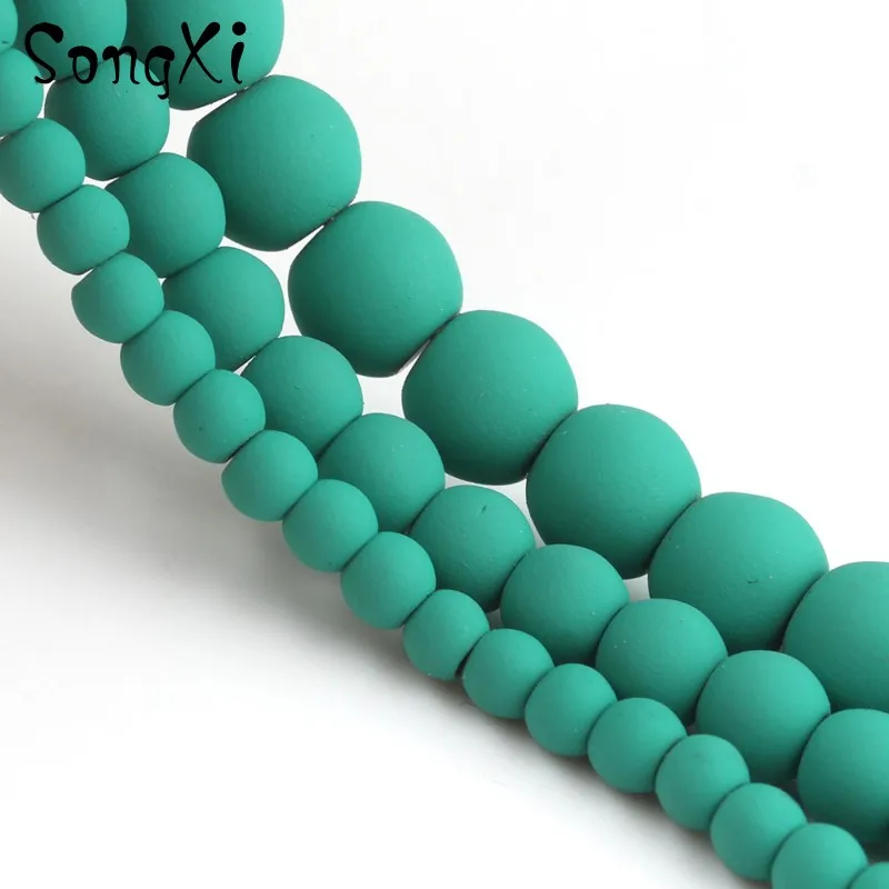 Травяной зеленый гематит бусины натуральный камень Резиновые Круглые свободные