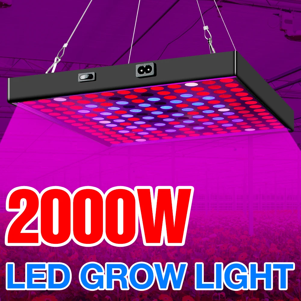 Фитолампа светодиодная полного спектра 3000 Вт 220 В LED лампа в форме растения для