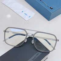 2021 denmark new glasses frame men and women double beam titanium retro eyeglasses ultra light square 9753 prescription eyewear