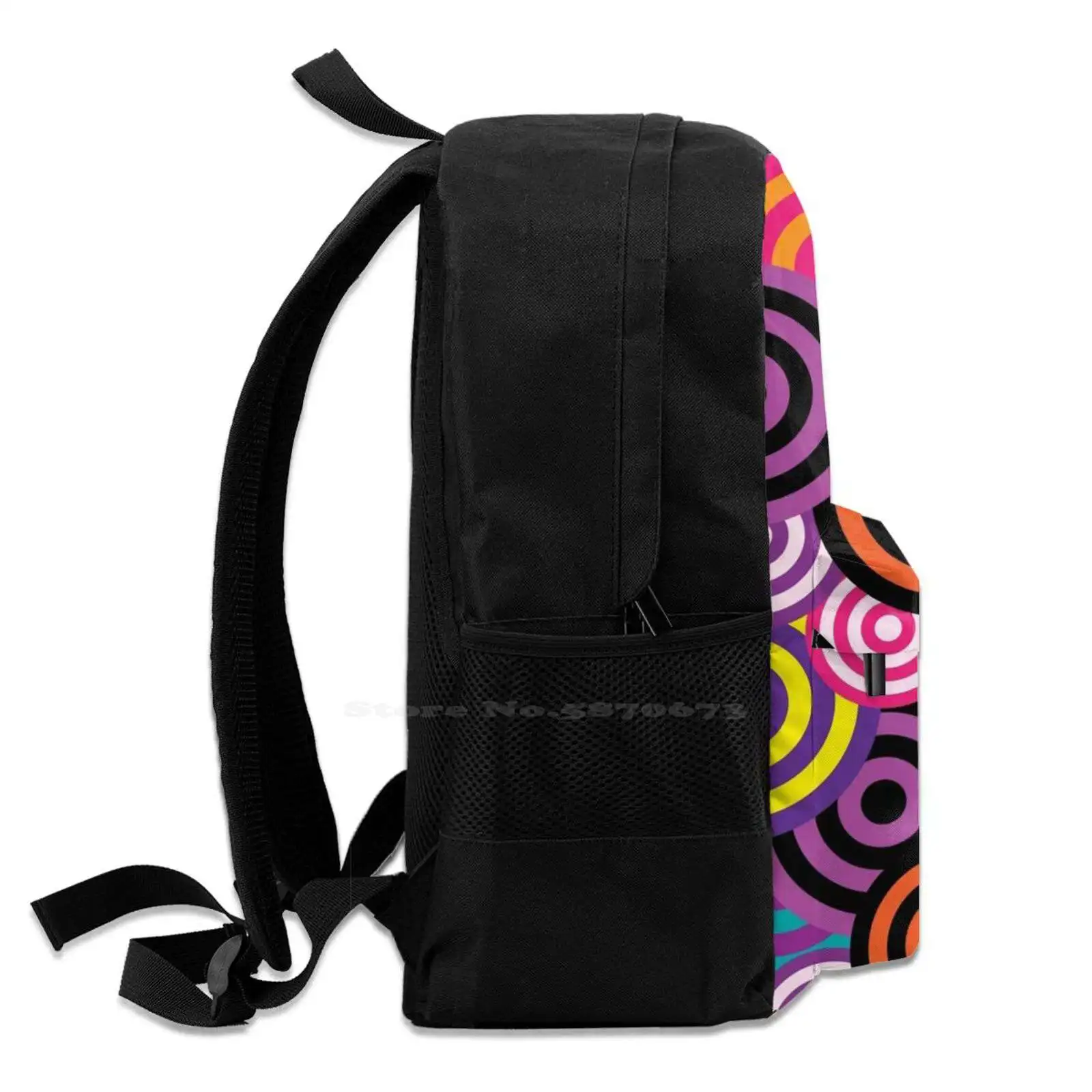 Marksman Objective Patterning 355D Print Design Рюкзак Студенческая сумка Абстрактная мишень Aim