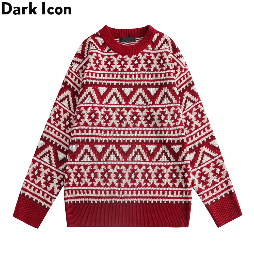 

Dark Icon 2021 Winter Christmas Sweater Men Women Knitewear Couple Clothes
