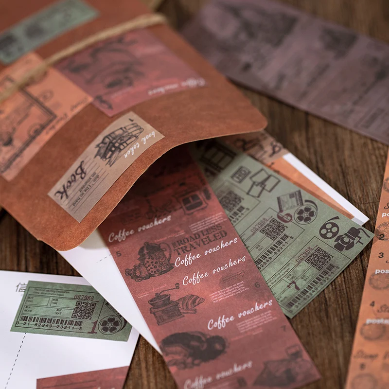 3 шт. винтажные дневники с записываемыми бумажными наклейками декоративный