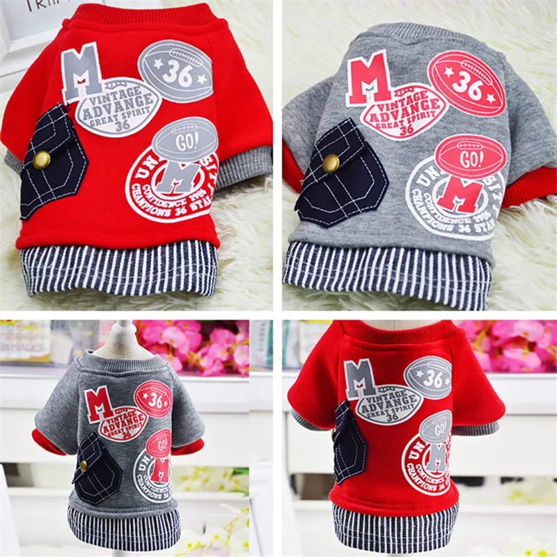 Толстовка для собак пальто куртка зимняя одежда щенков Йорка пуделя