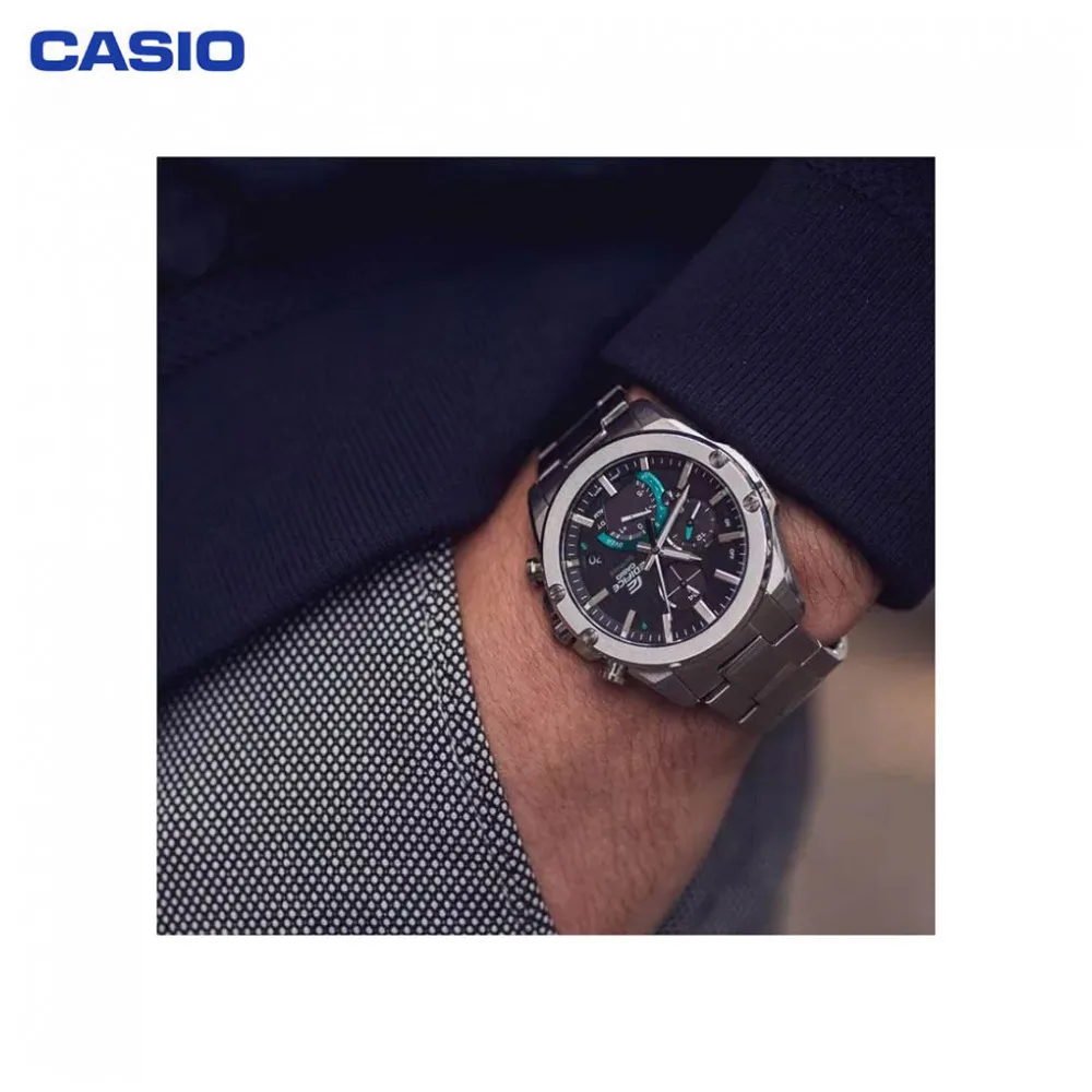 Наручные часы Casio EQB-1000D-1AER мужские с кварцевым хронографом на браслете