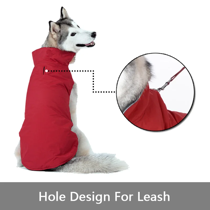 Водонепроницаемое пальто для собак MySudui зимняя теплая одежда с отражателем