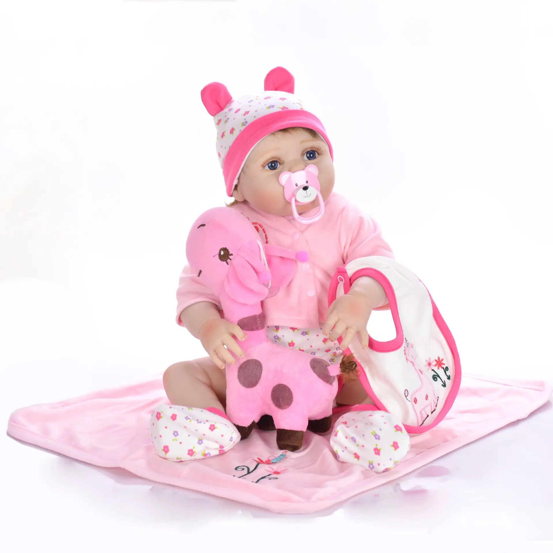 NPK модные силиконовые куклы reborn для продажи 22 дюйма 55 см Новорожденные bebe девочка малыш куклы reborn для ребенка подарок на день рождения игрушка bon