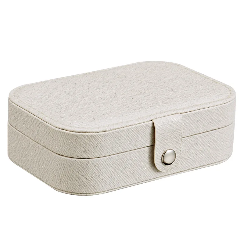 Jewelry Box  PU Leather Jewellery storage Earring Boxes Packaging Storage Display Case Organizer for Home Travel girl gift