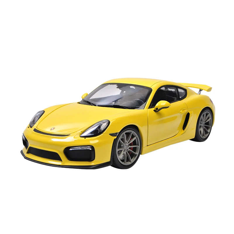 

1:18 Литой автомобиль из сплава Модель Porsche Cayman GT4718 имитация детских игрушек демонстрация сцены коллекционные подарки