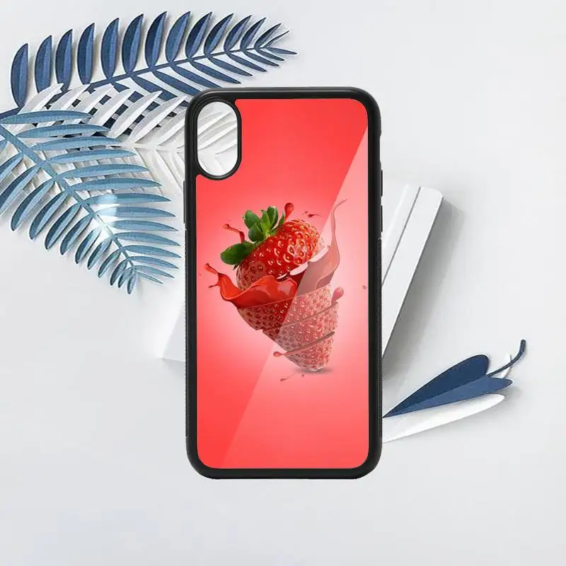 

Food fruit strawberry Phone Case TPU For iPhone X XR XS 11 12 mini Pro MAX 6 6S 7 8 Plus SE 2020