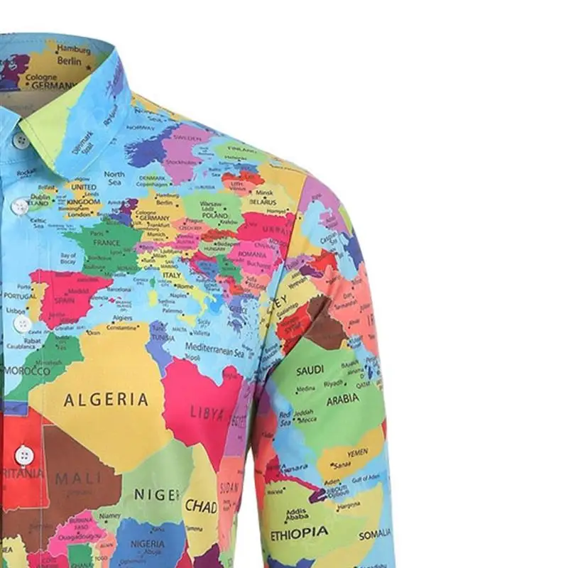 Camisa Masculina 2019 Новая Осенняя мужская рубашка с длинными рукавами большого размера