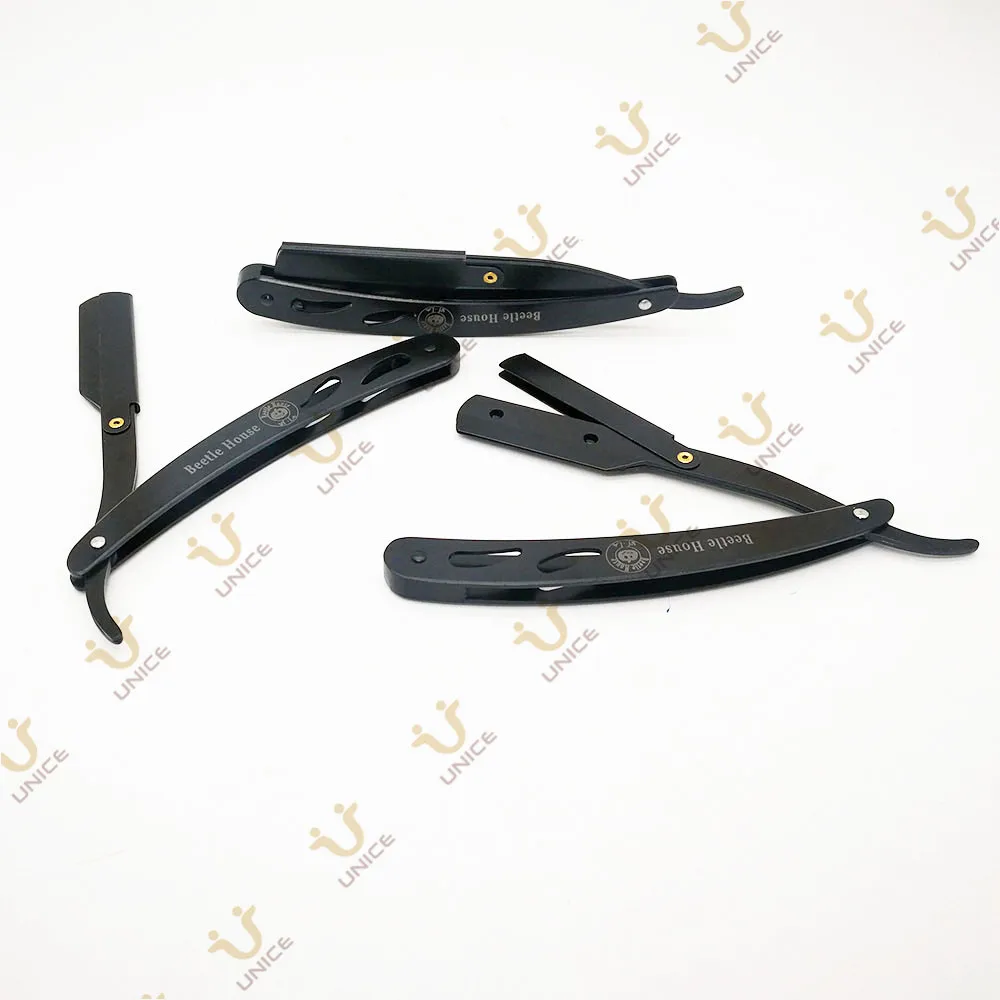 100 шт. Мужская бритва с прямым краем из нержавеющей стали | Красота и здоровье