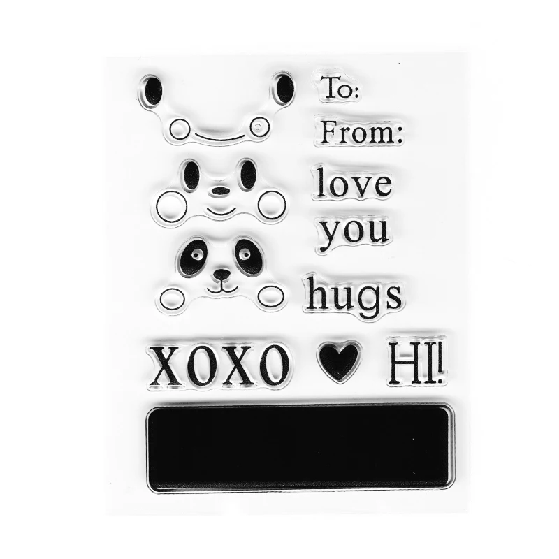 

valentine clear stamps silicone rubber stamps XOXO valentine card making stamps