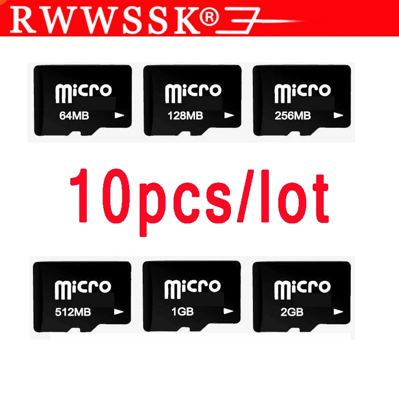 Карта памяти micro SD 10 шт./лот TF карта 128 МБ 256 512 1 Гб 2 ГБ 4 8 16 32 ГБ|Карты памяти| |