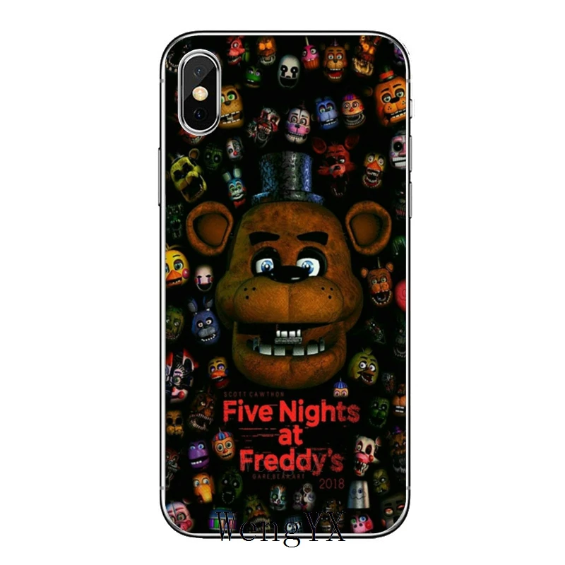 SFM с рисунком персонажей из игры пять ночей в Фредди аниматроники аниме чехол для