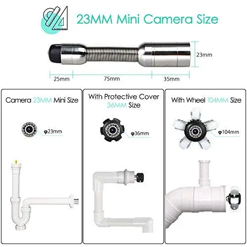 Eyoyo WF92 трубопровод Инспекционная камера 30 м канализационный промышленный
