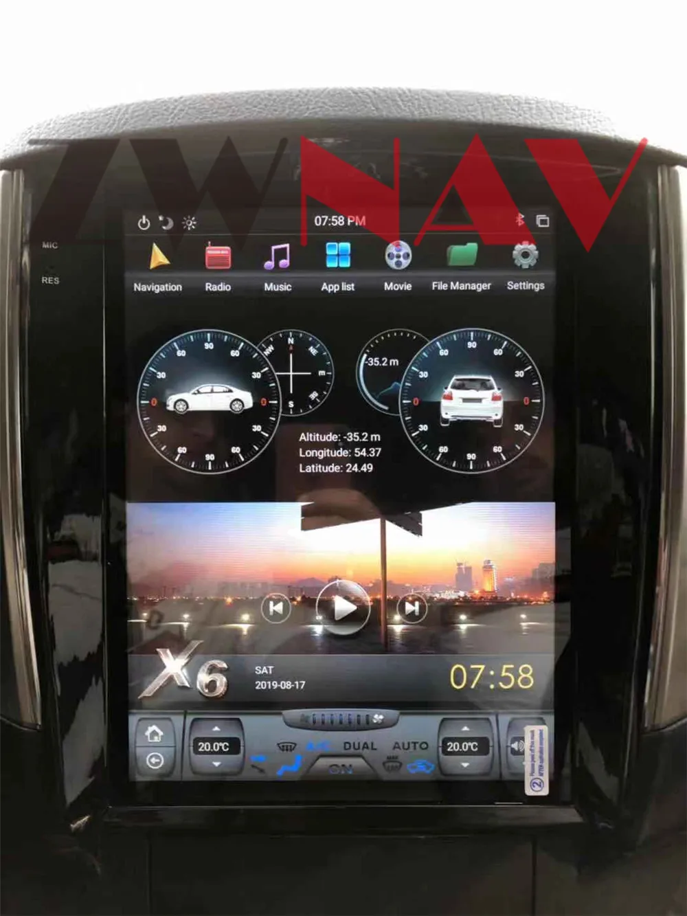 Android 8,1 4GB ram Tesla style PX6 автомобильный gps-навигатор для MITSUBISHI PAJERO 2006+ Автомагнитола мультимедийная магнитола