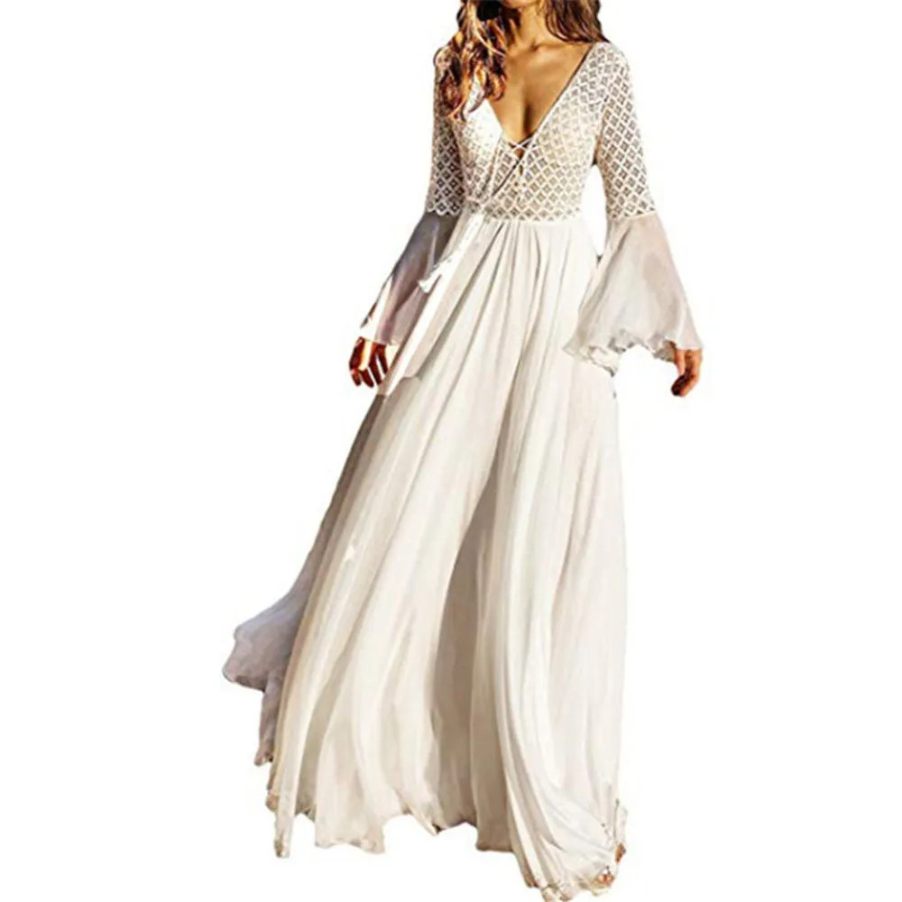 Кружевной купальник бикини сексуальный женский с расклешенными рукавами