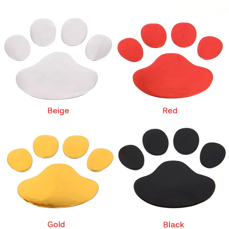 3D &quotсобачья лапа&quot след наклейки для автомобиля из ПВХ наклейка собак с