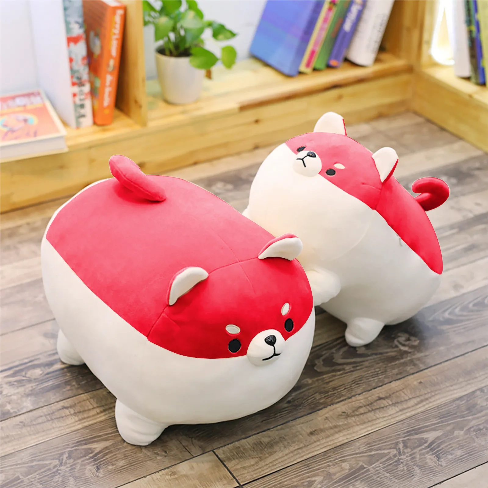 

3D Cute Shiba Inu Pillow Soft Waist Cushion Plush Stuffed Toy3D Cute Shiba Inu Plush Toy Kawaii Room Decor For Kids Adults Gift