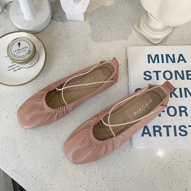 

Women Hand Made Retro Flats Casual Shoes Non-slip Fashion Sneakers Female Round Toe Slip-on Shoes 35-40 Zapatillas Mujer W33-28