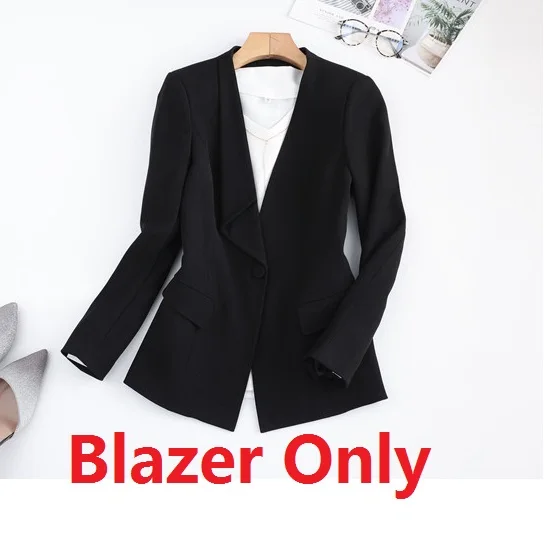 Blazer Only Офисный женский черный блейзер женские деловые костюмы с юбкой и курткой наборы рабочая одежда - Цвет: Blazer Only