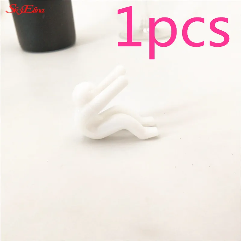 white 1/10 шт. 5*4*2 см многофункциональные подставки для ложек крючки для кастрюль силиконовые предотвращает разлив суп, Пособия по кулинарии гаджеты 6zCF412 - Цвет: white