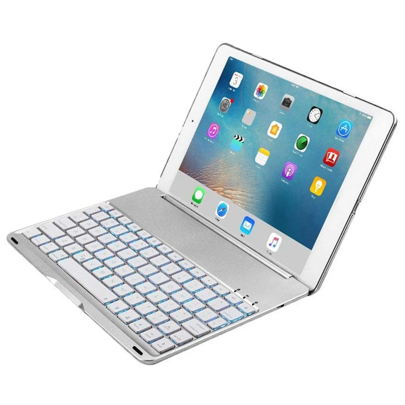 Клавиатура Чехол для iPad 9 7 дюймов 2018/2017 Air жесткий чехол с Цвета задней подсветкой