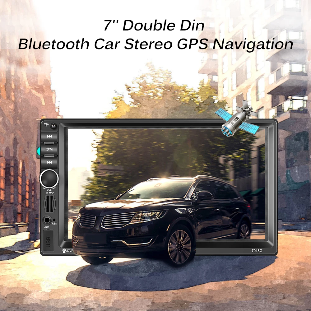 Автомагнитола 7 дюймов с Bluetooth GPS навигацией 4*60 Вт|MP4 и MP5 плееры для авто| |